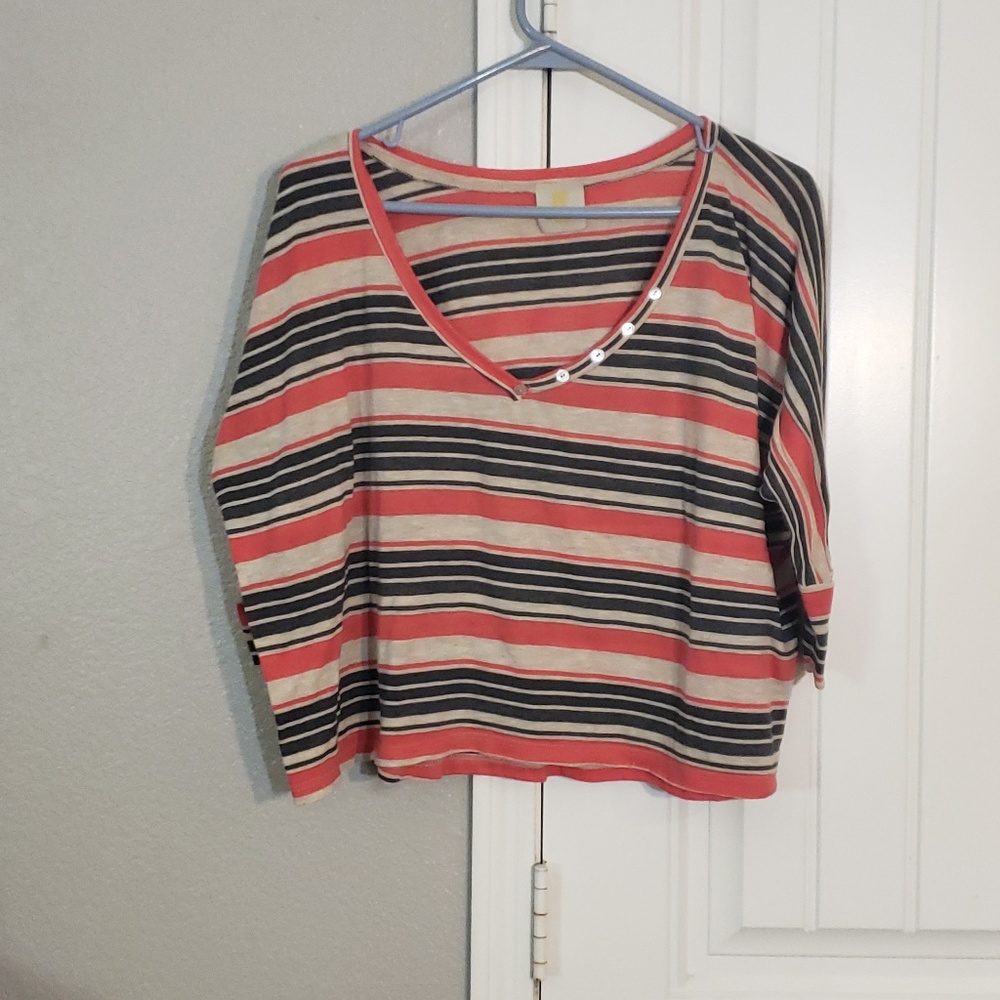 Sis Sis Striped Crop Top